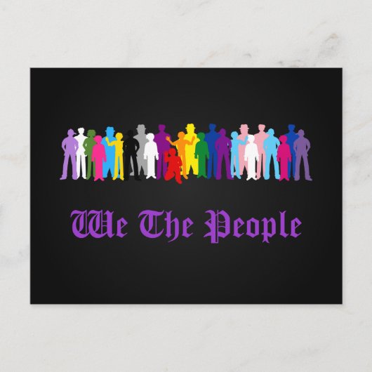 LGBT We The Peopleデザインはがき ポストカード (正面)
