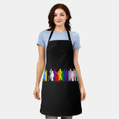 LGBT We The Peopleデザイン エプロン (着用した状態)