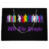 LGBT We The People design ラージペーパーバッグ (正面)