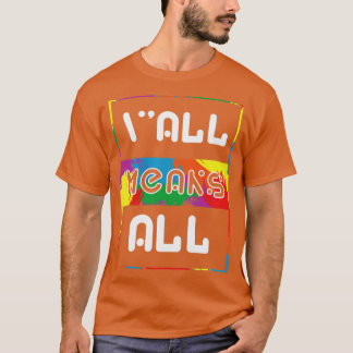 LGBT Yallは全てのゲイ・レインボー Tシャツ