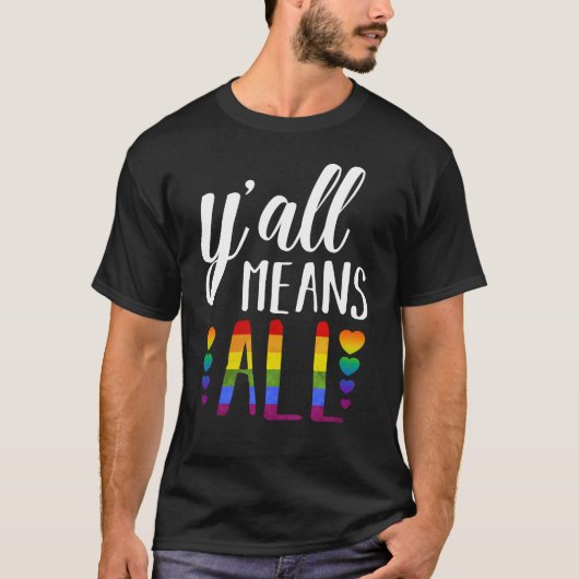 LGBT YALLは全ゲイプライド Tシャツ (正面)