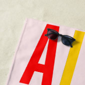 LGBTG Community Diversity Equityへのピンクの同盟国 ビーチタオル (インサイチュ)