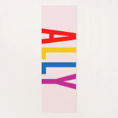 LGBTG Community Diversity Equityへのピンクの同盟国 ヨガマット (裏面)