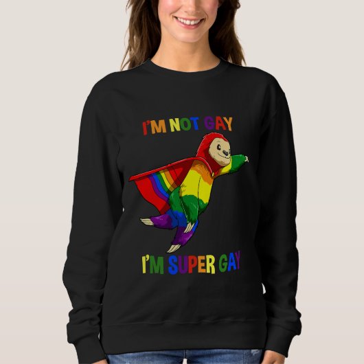 Lgbtqおもしろいゲイすごいスロッス スウェットシャツ (正面)