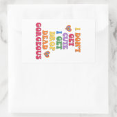 LGBTQおもしろいプライド月 長方形シール (バッグ)