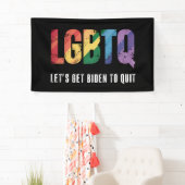 LGBTQがバイデン氏をゲイプライドへ 横断幕 (インサイチュ)