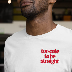 LGBTQが可愛くて真っ直ぐ行けない Tシャツ