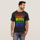 LGBTQすべての愛の問題 Tシャツ (正面フル)