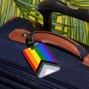 LGBTQとプライド – レインボープログレス国旗/ラゲージタグ ラゲッジタグ