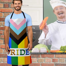 LGBTQとプライド- Rainbow Progress Flag Chef's