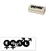 LGBTQのための平等な権利のシンボル ラバースタンプ (押印)