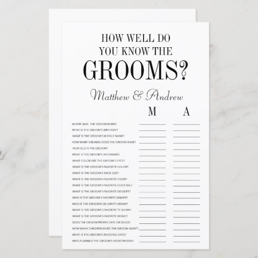 LGBTQのグルームを知ってるか (正面/裏面)