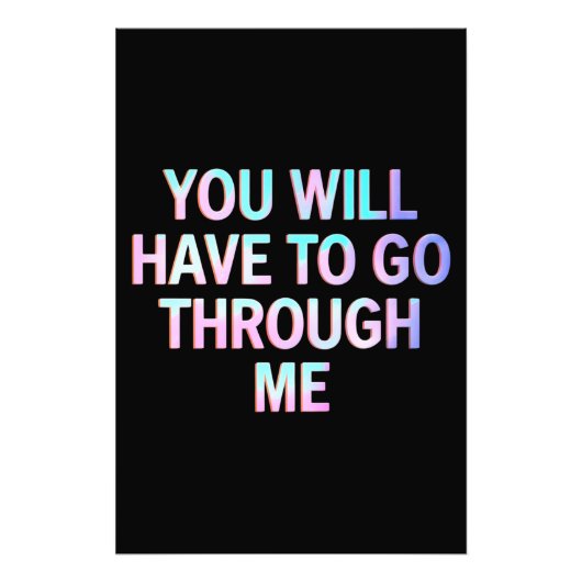 LGBTQのトランスジェンダーを通おもしろいり抜けろ フォトプリント            (正面)