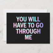 LGBTQのトランスジェンダーを通おもしろいり抜けろ 招待状 (正面)