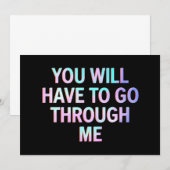 LGBTQのトランスジェンダーを通おもしろいり抜けろ 招待状 (正面/裏面)