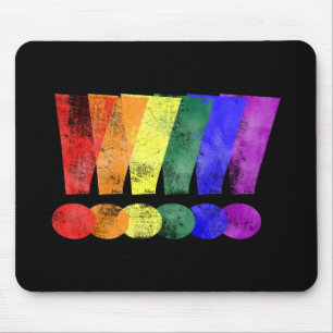 LGBTQのプライドの感嘆符 マウスパッド