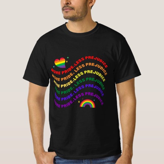 LGBTQのプライド化 Tシャツ (正面)