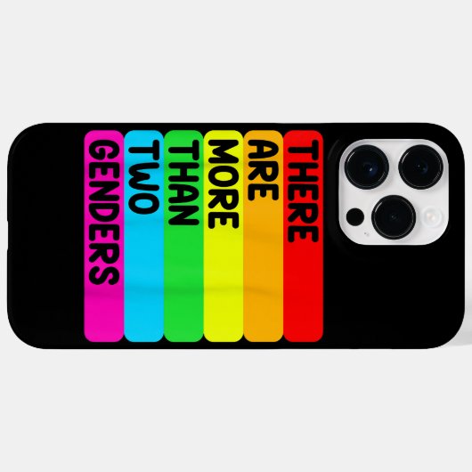 LGBTQのレインボーフラワーには男女が2つ以上ある Case-Mate iPhoneケース (裏面 (横))