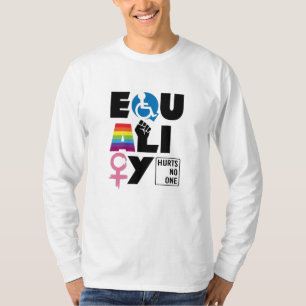 LGBTQの平等が誰も傷つけない Tシャツ