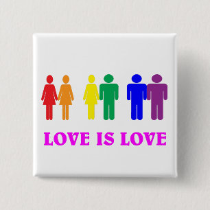 LGBTQの愛は愛である。 缶バッジ