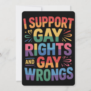 LGBTQの権利と間違いを支持します LGBTQアライ 招待状