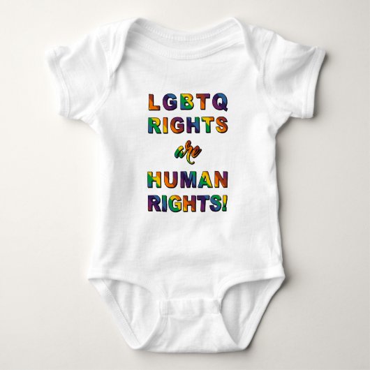 LGBTQの権利… ベビーボディスーツ (正面)