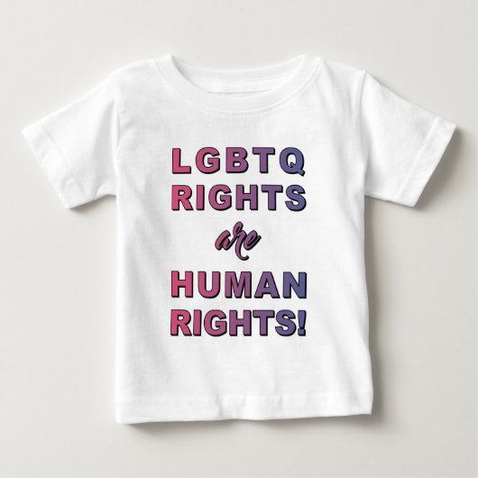 LGBTQの権利… ベビーTシャツ (正面)