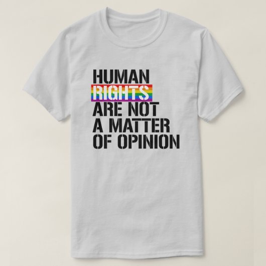 LGBTQの権利 Tシャツ (デザイン正面)