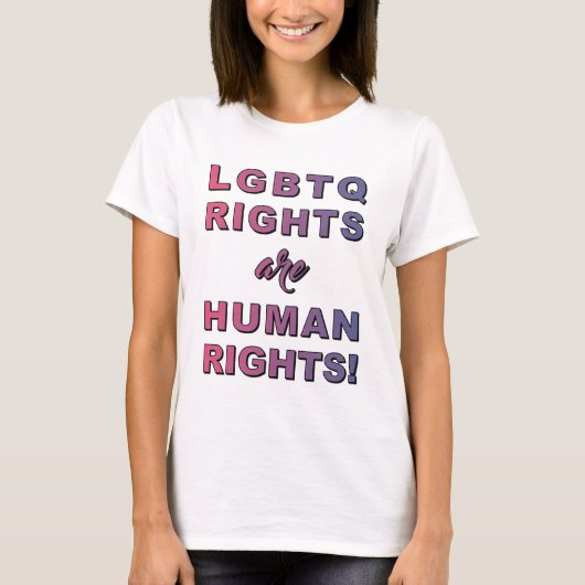 LGBTQの権利… Tシャツ (正面)