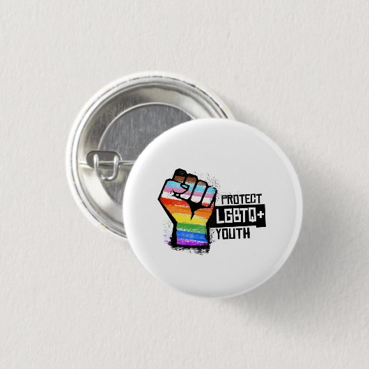 LGBTQの若者を守ろう 缶バッジ (正面&裏面)