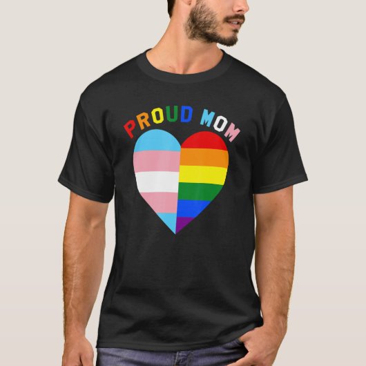 LGBTQの誇りを持ったLGBTQトランスジェンダー誇りを持ったモメスの誇りを持った対象 Tシャツ (正面)