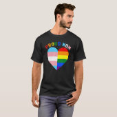 LGBTQの誇りを持ったLGBTQトランスジェンダー誇りを持ったモメスの誇りを持った対象 Tシャツ (正面フル)