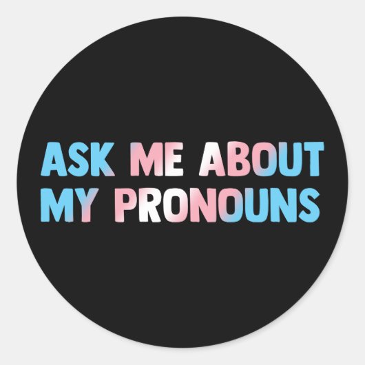 LGBTQの頼トランスジェンダーについて ラウンドシール (正面)