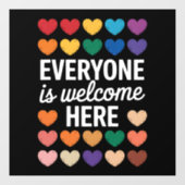 LGBTQは皆さん歓迎 ウィンドウサイン (シート)