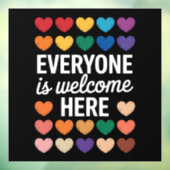 LGBTQは皆さん歓迎 ウィンドウサイン (シート3)