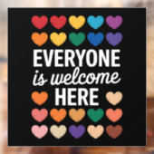 LGBTQは皆さん歓迎 ウィンドウサイン (シート2)