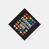 LGBTQは皆さん歓迎 スタンダードカクテルナプキン (角)