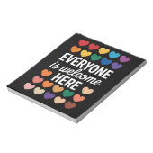 LGBTQは皆さん歓迎 ノートパッド (回転)