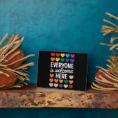 LGBTQは皆さん歓迎 フォトプラーク (側面)