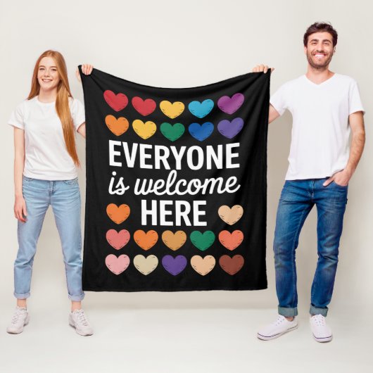 LGBTQは皆さん歓迎 フリースブランケット (インサイチュ)