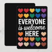 LGBTQは皆さん歓迎 招待状 (正面/裏面)