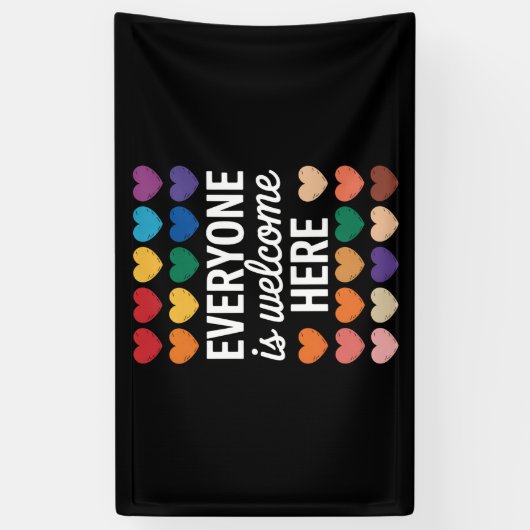 LGBTQは皆さん歓迎 横断幕 (縦)