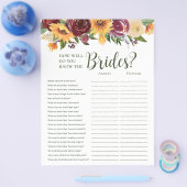 LGBTQひまわりブライダルシャワーゲーム チラシ (シングル)