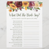 LGBTQひまわりブライダルシャワーゲーム チラシ (裏面)