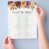 LGBTQひまわりブライダルシャワーゲーム チラシ (手)