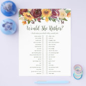 LGBTQひまわりブライダルシャワーゲーム チラシ (シングル)