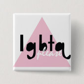 LGBTQをお願い 缶バッジ (正面)