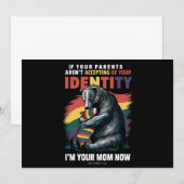 LGBTQを受け入れる 私はあなたのママよ 今ハグ LGBTQ 招待状 (正面/裏面)