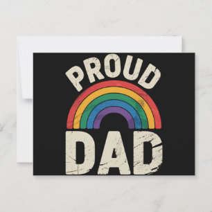 LGBTQを誇りに思う父 ゲイプライド LGBTQの味方 父の日 ポストカード