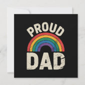LGBTQを誇りに思う父 ゲイプライド LGBTQの味方 父の日 招待状 (正面)